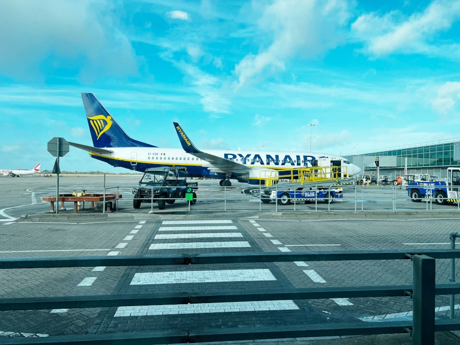 Stansted Airport is a base for many European low-cost carriers such as Ryanair.
